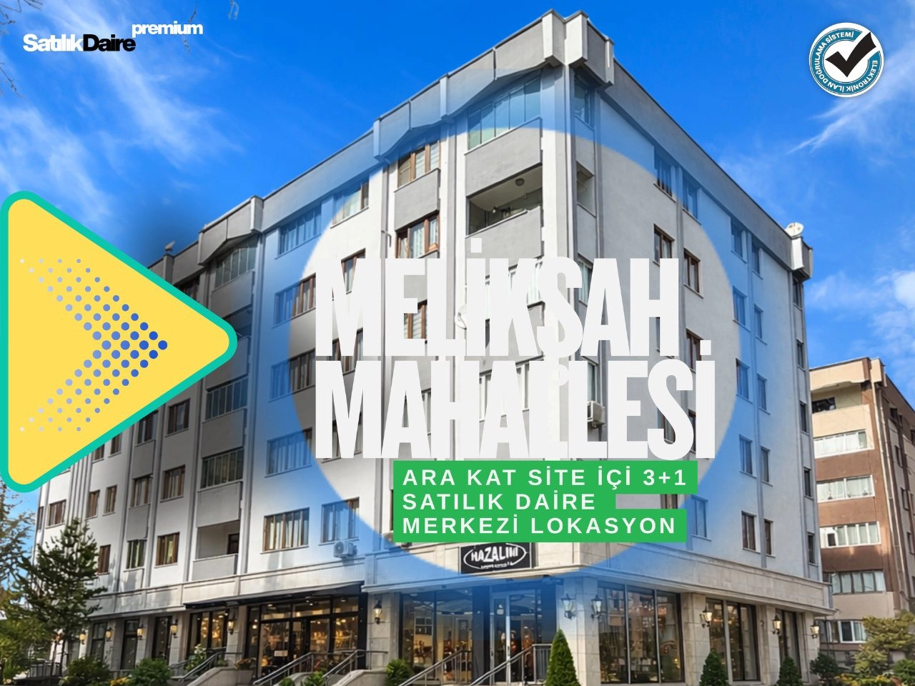 KONYA MERAM MELİKŞAH MAHALLESİ SÜLTEM SİTELERİ 3+1 GENİŞ BAKIMLI SATILIK DAİRE!