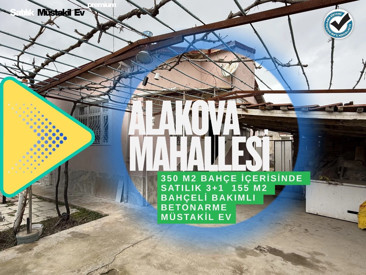 KONYA MERAM MERAM ALAKOVA’DA MÜSTAKİL BAHÇELİ 3+1 – YATIRIMLIK FIRSAT EV!