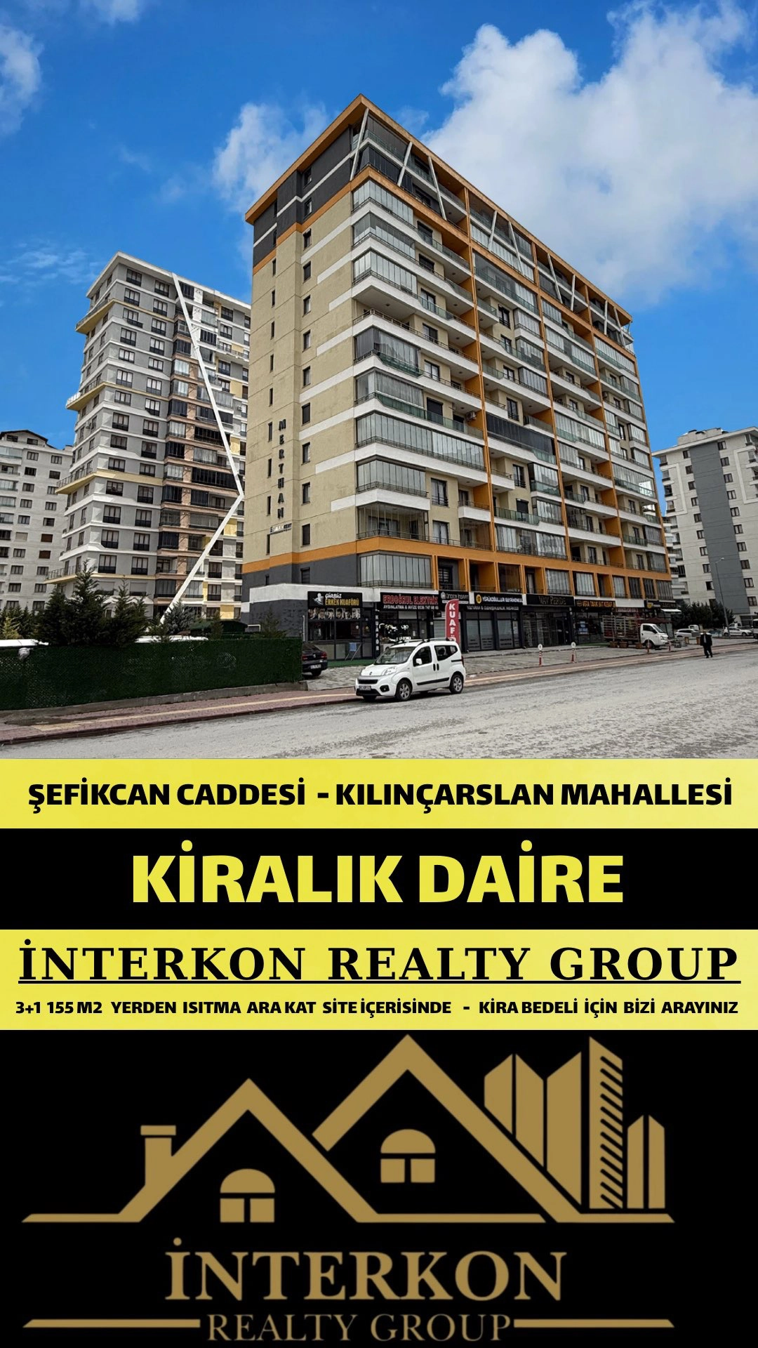 ŞEFİKCAN PARKI YANI | 3+1 | 155 m² | EBEVEYN BANYOLU | LÜKS KİRALIK DAİRE
