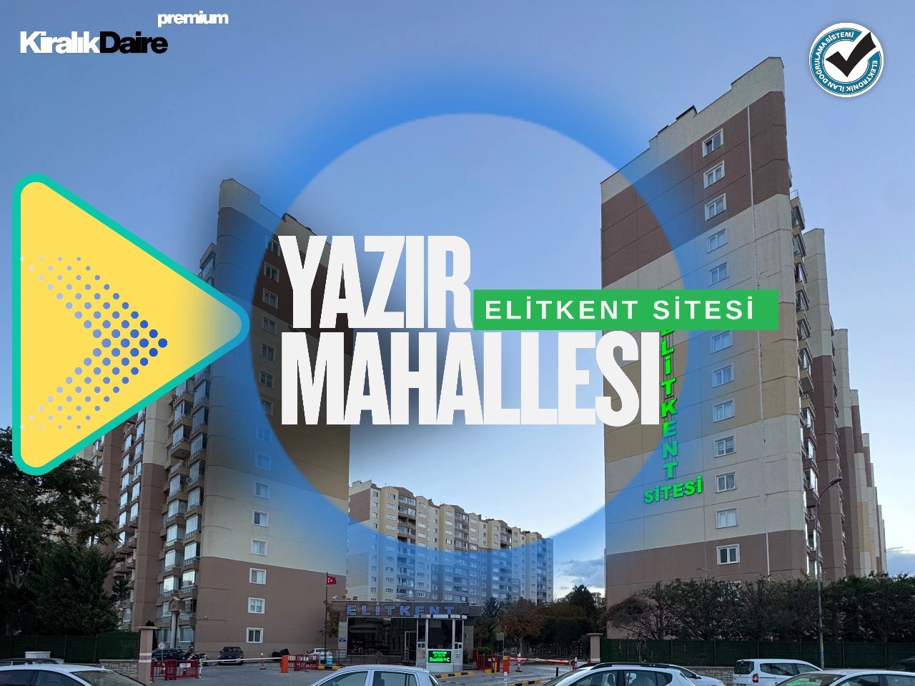 KONYA SELÇUKLU ŞEYH ŞAMİL MAHALLESİ ELİTKENT SİTESİ 4+1 KİRALIK DAİRE!!