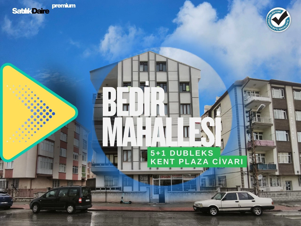 KONYA SELÇUKLU BEDİR MAHALLESİ 5+1 SATILIK DAİRE!! 