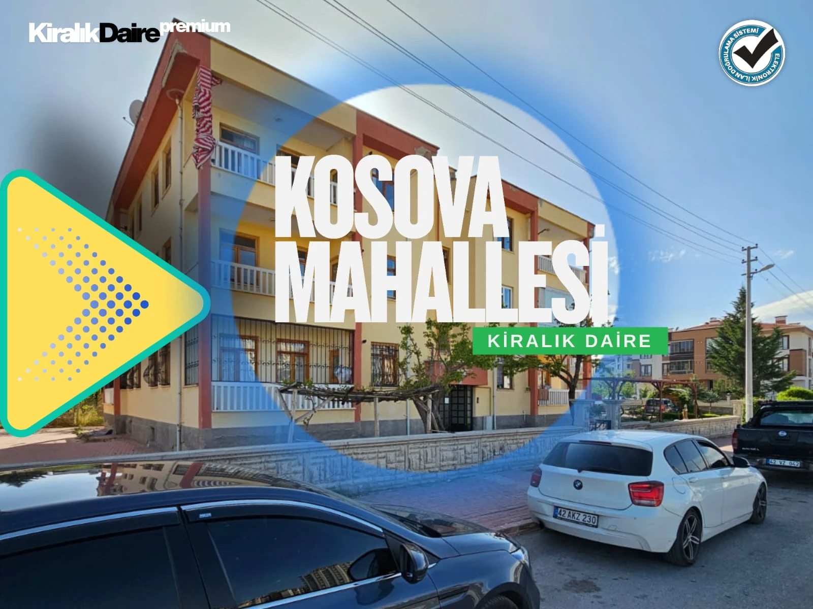 KONYA SELÇUKLU KOSOVA MAHALLESİ 3+1 KİRALIK DAİRE!