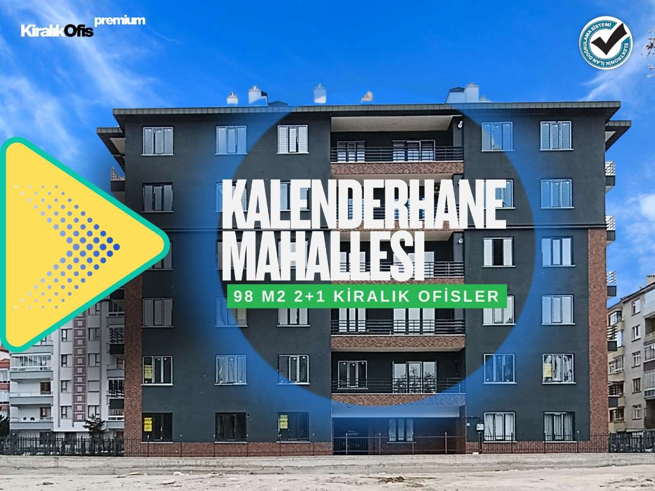 KONYA KARATAY KALENDERHANE MAHALLESİ 2+1 KİRALIK OFİS!