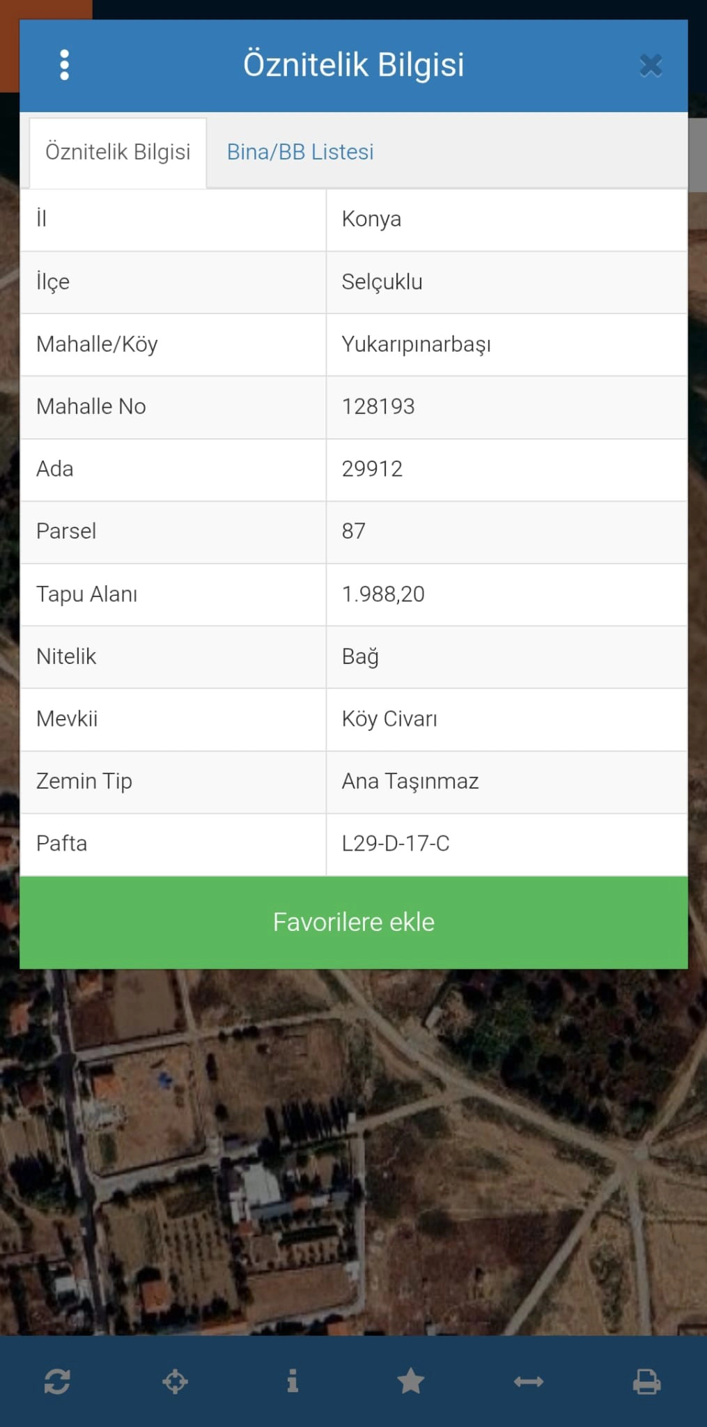 KONYA SELÇUKLU YUKARIPINARBAŞI MAHALLESİ 1988 M2 SATILIK BAĞ!