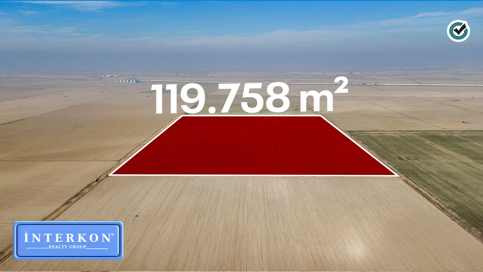 KARAPINAR AKÇAYAZI’NDA – KOOPERATİF SAHASINDA 119.758 m² SATILIK TARLA!