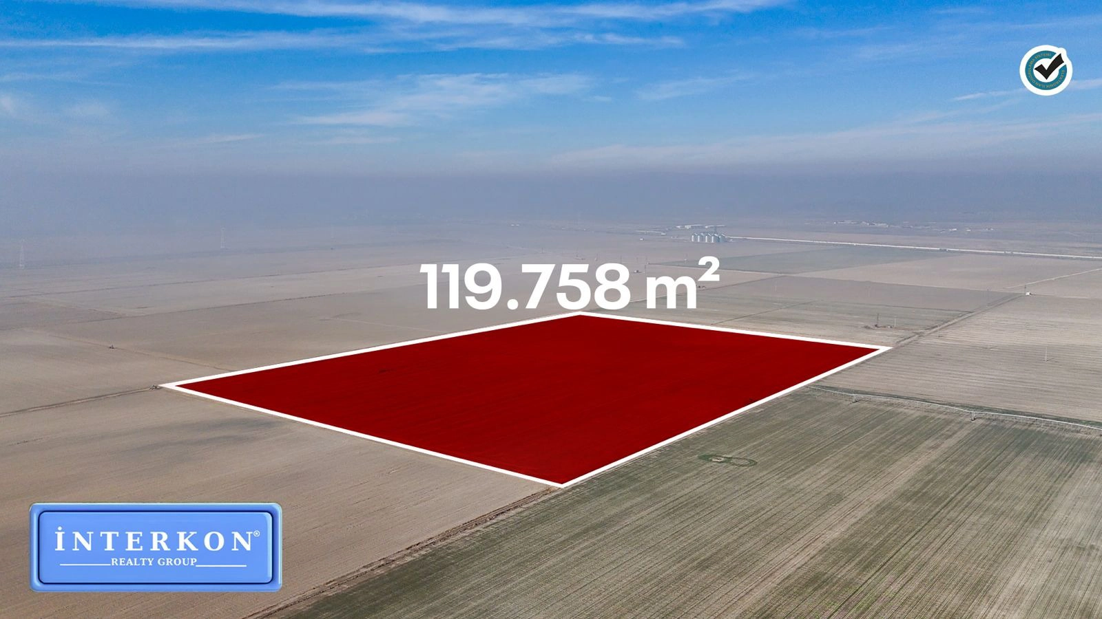 KARAPINAR AKÇAYAZI’NDA – KOOPERATİF SAHASINDA 119.758 m² SATILIK TARLA!