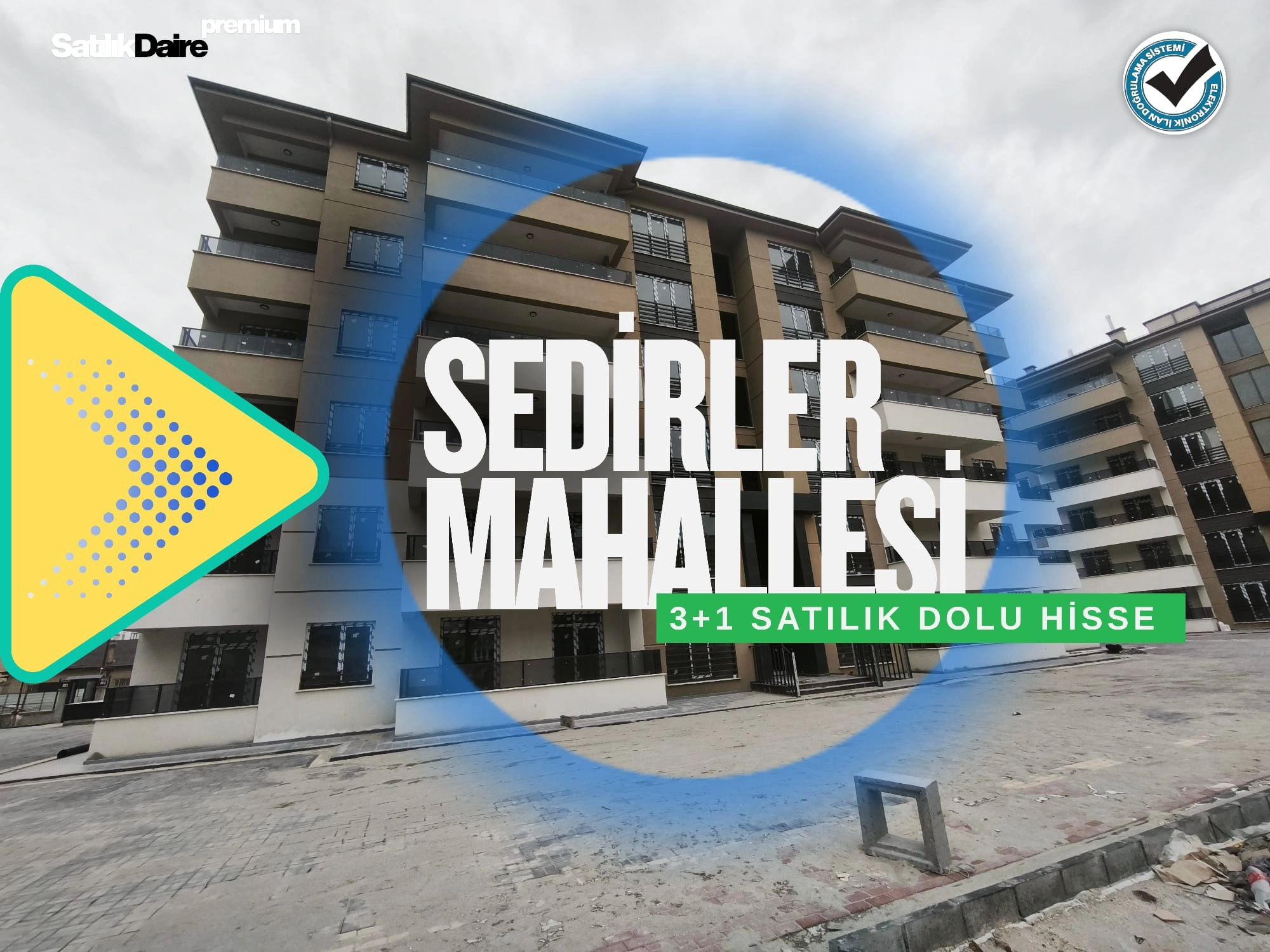 SEDİR PARK KONUTLARI KOOPERATİFİ 3+1 SATILIK DOLU HİSSE!