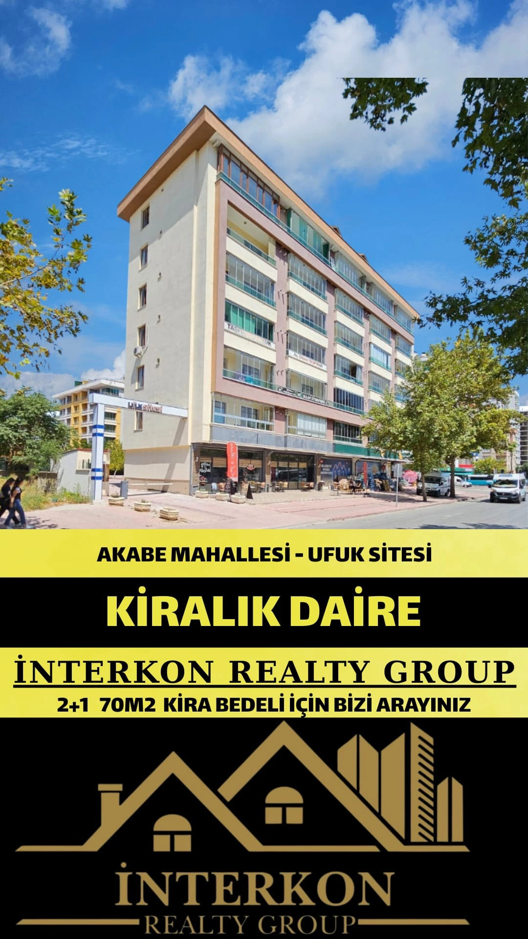 AKABE MAHALLESİ 2+1 KİRALIK DAİRE!